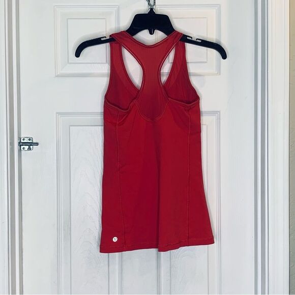 Lululemon Red Racerback Tank Size 4 - Picture 2 of 8